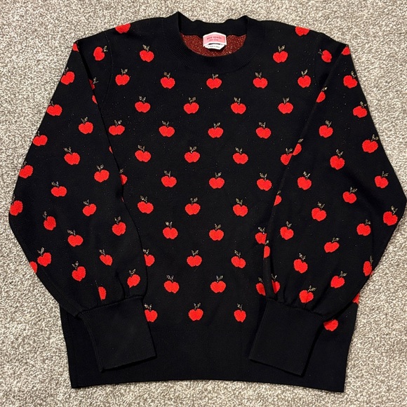 kate spade Red Apple Design Sweater - Picture 1 of 5